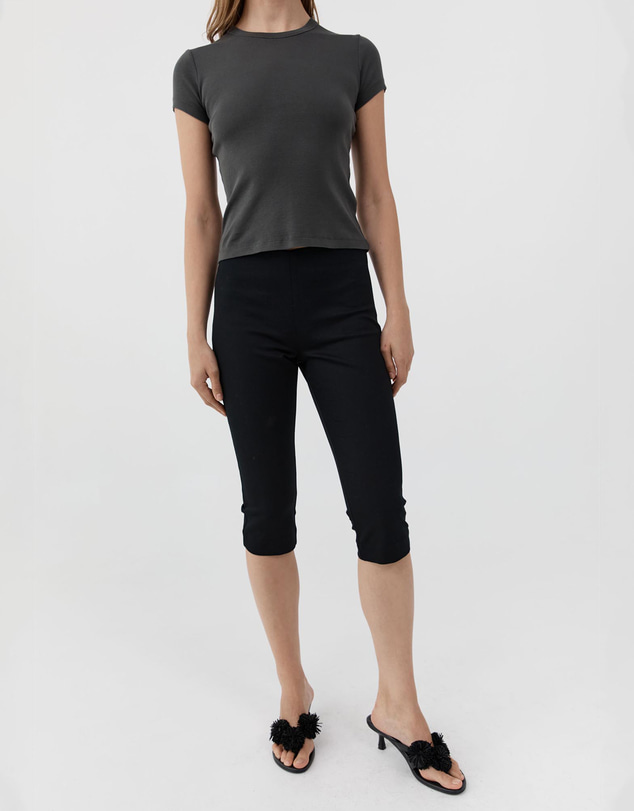 St. Agni - Compact Cotton Capri Pants