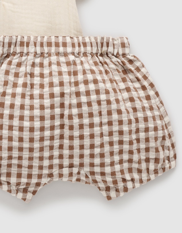 Purebaby - Gingham Set-Kids-Babies
