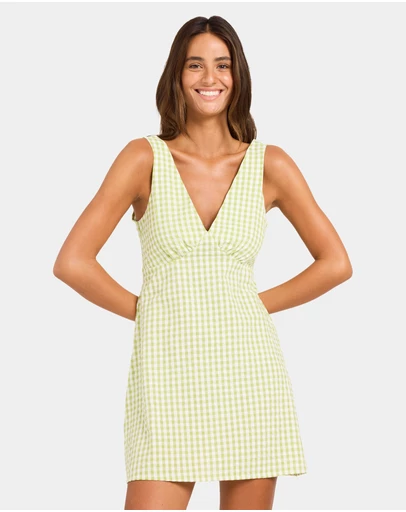 Roxy - Womens Charlie Check Mini Dress