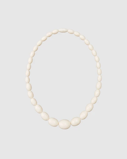 HOUSE OF SLANI - The white Isola beaded necklace