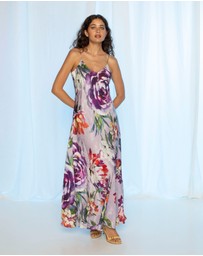 KACHEL - Sandra Slip Maxi Dress