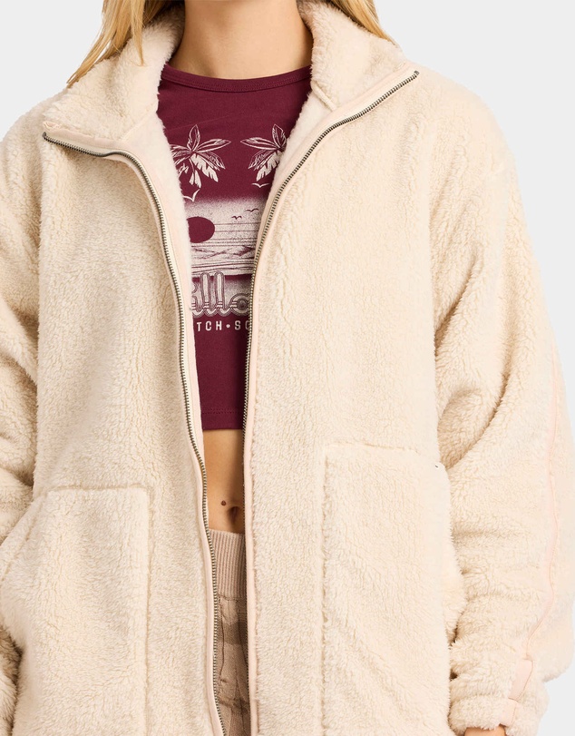 Billabong - Womens Sweet Ride Zip Fleece Top