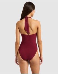 JETS - Plunge Halter Tie One Piece