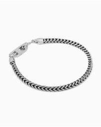 Diesel - D Logo Silver Tone Bracelet