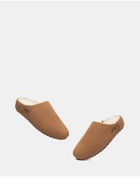 EVERAU - Australian Shepherd Ugg Somni Cow Suede Upper Loafer Oxfords Flats
