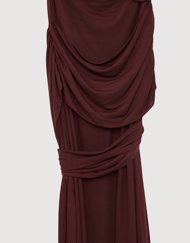 Revibe - Repaired CHANCERY Margot One Shoulder Drape Maxi Dress - AU 14