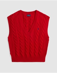 Polo Ralph Lauren - Cable-Knit Wool-Cashmere Sweater Vest