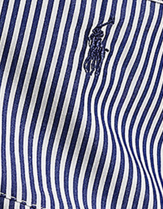 Polo Ralph Lauren - Shirting Stripes Crop Top & Boxer Short Cotton Pyjama Set