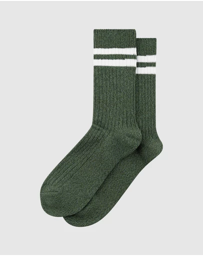Les Deux - 2-Pack Striped Melange Socks