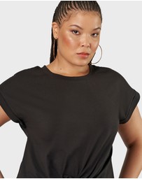 Sunday In The City - Fearless Crop Twist Tee