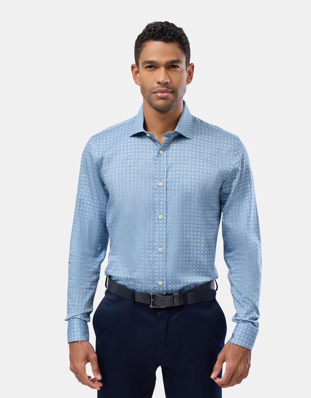 Brooksfield - Circle Motif Slim Fit Shirt