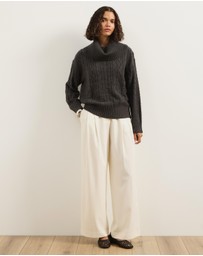 Atmos&Here - Zuri Cable Knit Sweater