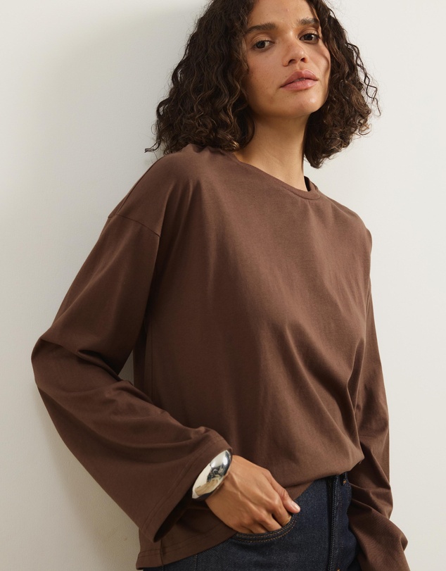 Atmos&Here - Long Sleeve Oversized T-Shirt