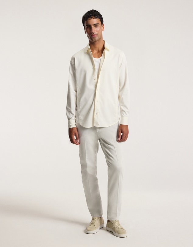 Calibre - Relaxed Stitch Detail Overshirt Cream
