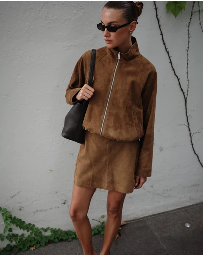 Jag - Ophelia Suede Bomber