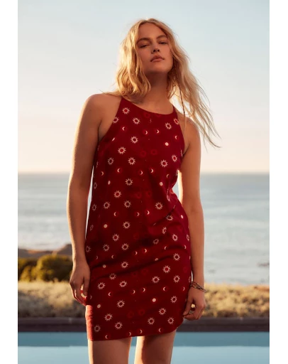 NEXT - Linen Blend High Neck Mini Dress
