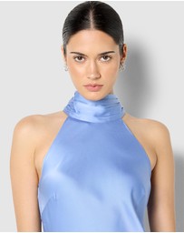 Montique - Azalea Satin Maxi Dress