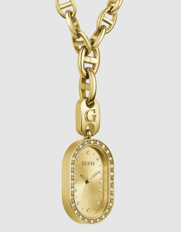 GUESS - GUESS Ladies Gold-Tone Analogue Watch Necklace