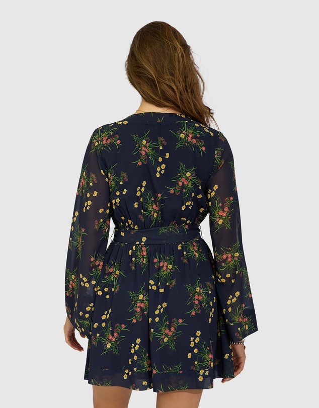 Belle & Bloom - Precision Flared Sleeve Mini Dress