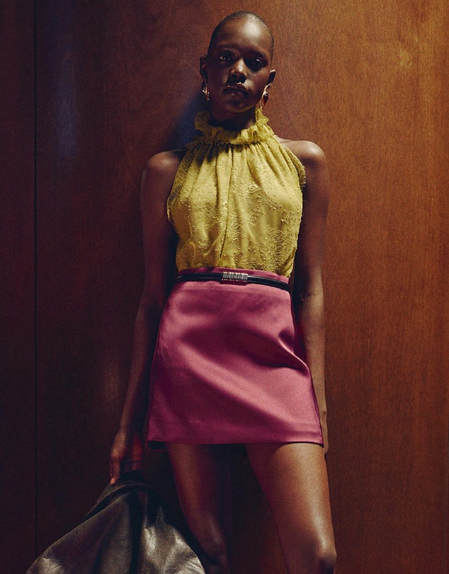M.N.G - Satin Short Skirt
