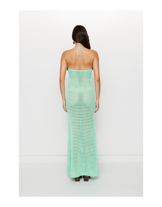 The Wolf Gang - La Monada Knit Maxi Dress - Aquamarine