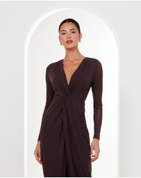 Pilgrim - Jolie V-neck Knot Gown
