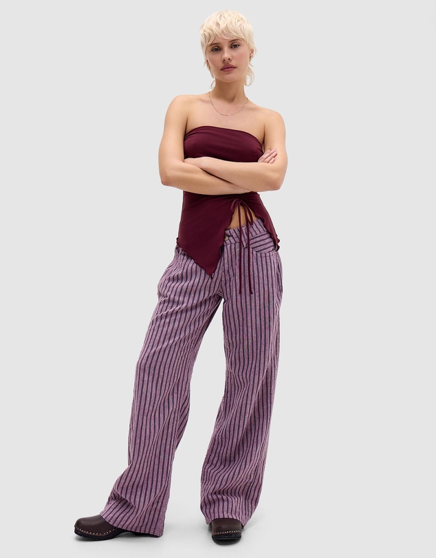 BDG By Urban Outfitters - BDG Kayla Lowrider Stripe Line