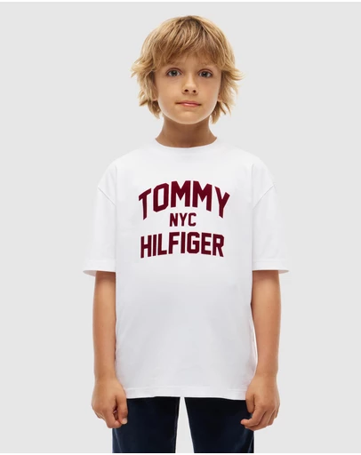 Tommy Hilfiger - Logo Jersey Crew Neck T-Shirt - Teens