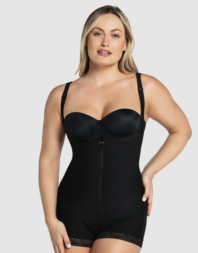 Leonisa - TopSculpt Firm Control Cupless Zip Up Body Shaper