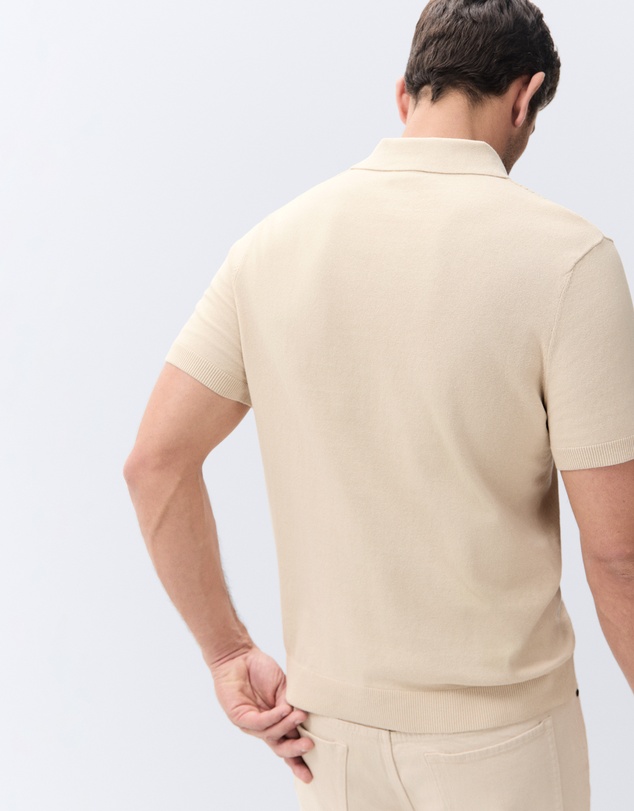 UNISON - Panel Stitch Knit Polo