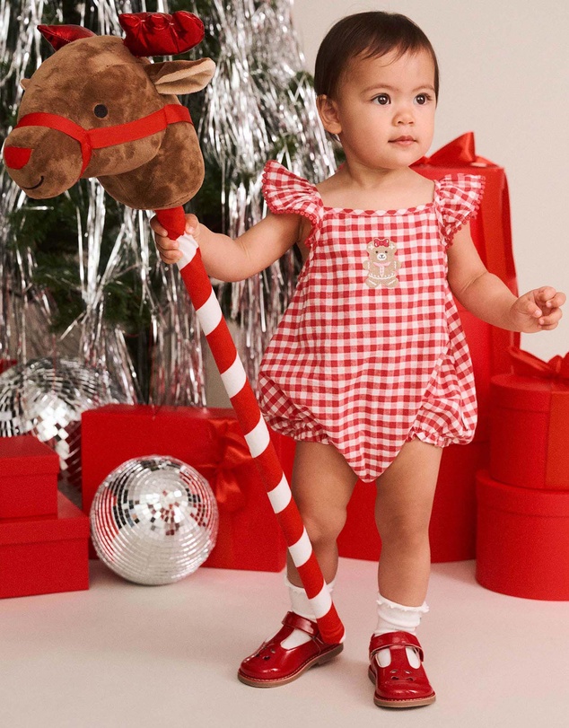 Huxbaby - Gingerbread Huxette Bubble Romper Christmas - Babies