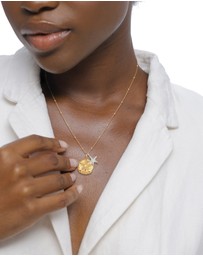Elli Jewelry - Necklace Flower 925 Sterling Silver Gold-Plated