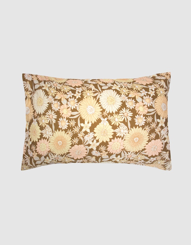 Bambury - Daphne Retro  Floral Printed Cotton Quilt Cover Set - Reversible