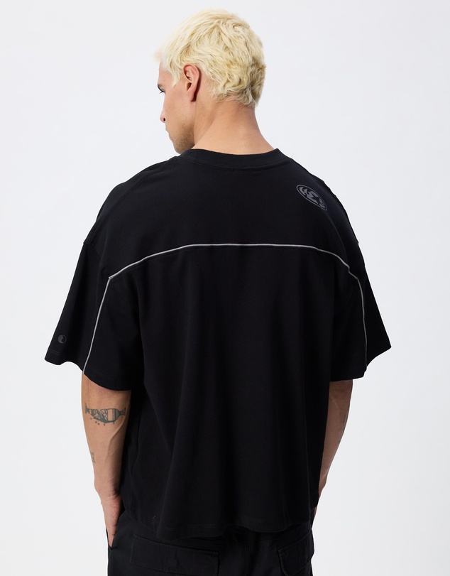Worship - Toll Free Box Crop Panel Tee