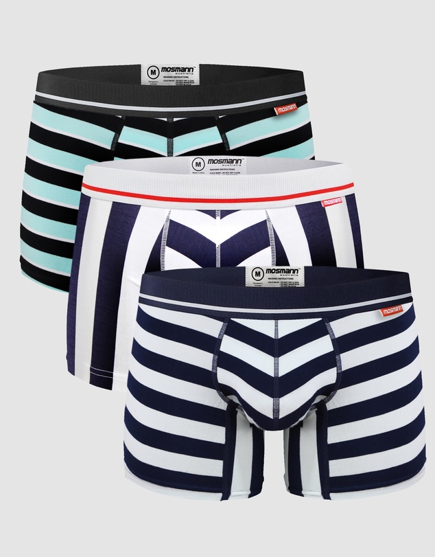 Mosmann - 3-Pack Mens Bamboo Trunks - Regatta