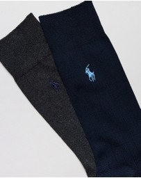 Polo Ralph Lauren - 2-Pack Bundle Dress Crew Socks