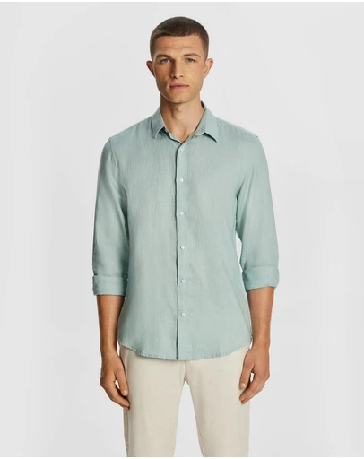yd. - West Hampton Pure Linen Shirt