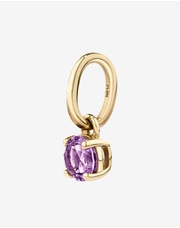 Michael Hill - Round Purple Amethyst Birthstone Pendant in 10kt Yellow Gold