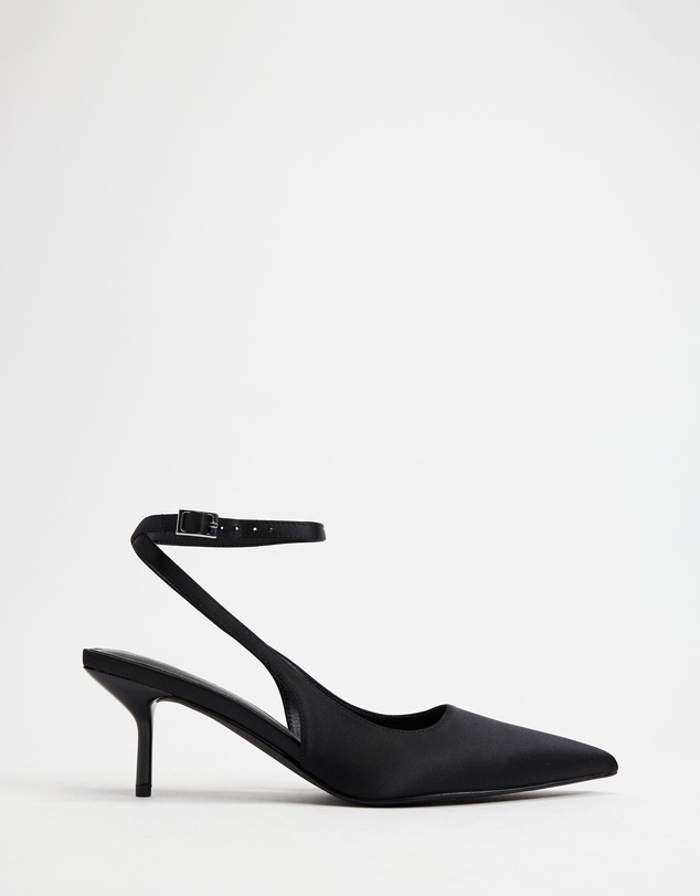Atmos&Here - Kaia Satin Sling Back Heels