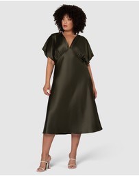 Pink Dusk by Curve Project - Wanting More Midi Dress