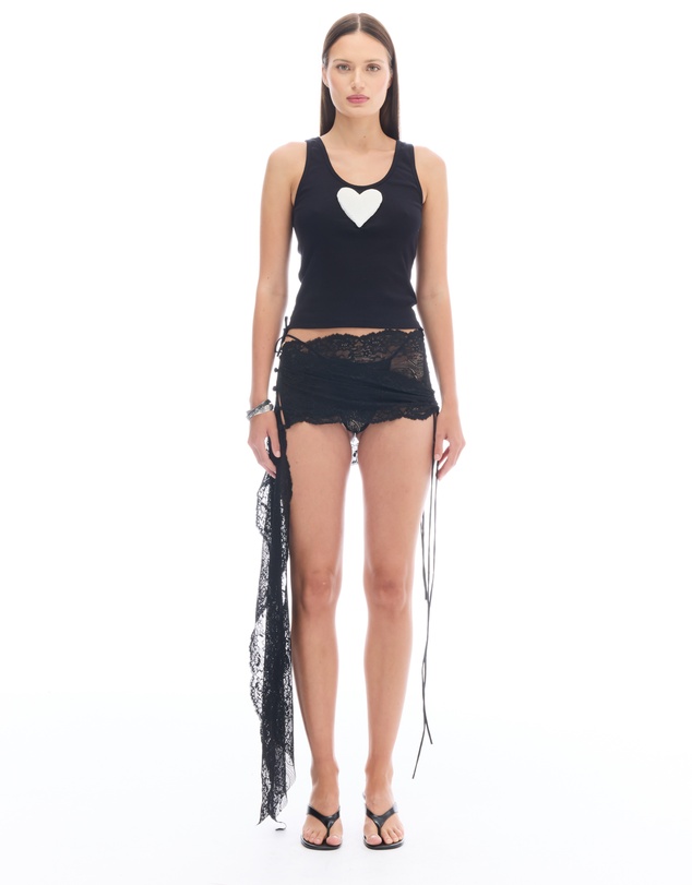 THE TALES - We Love 3D Velvet Heart Singlet