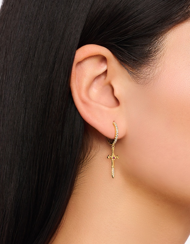 THOMAS SABO - Romance Hoop earrings Snake & Cross