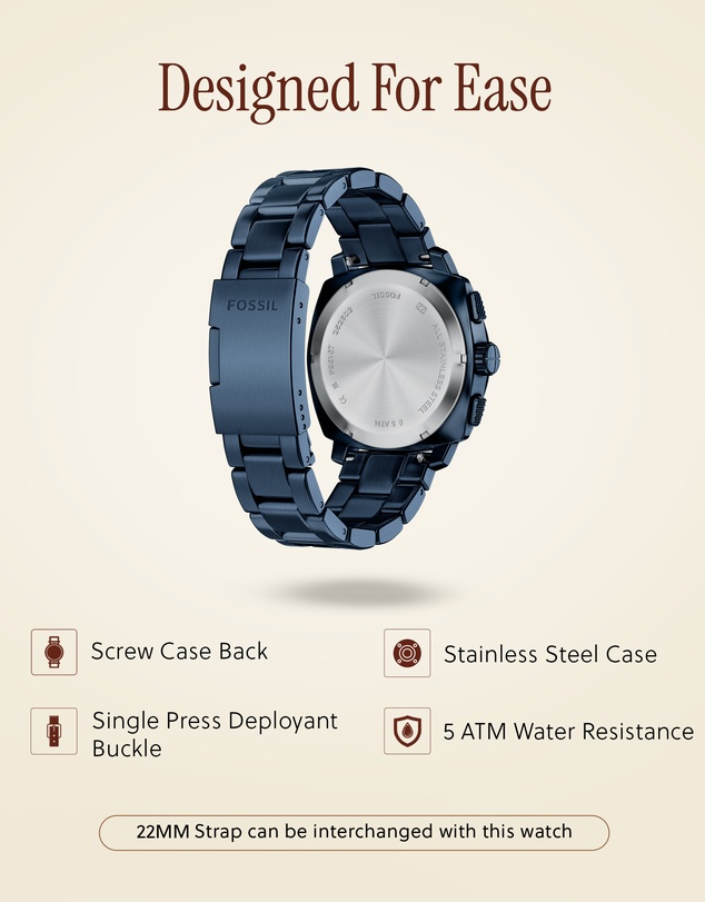Fossil - Machine Blue Chronograph Watch