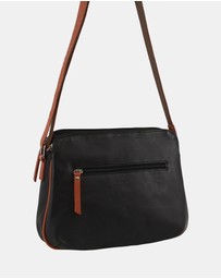 Milleni - Milleni Ladies Nappa Leather Cross-Body Bag