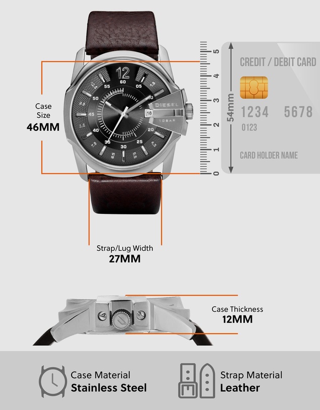 Diesel - Mega Chief Brown Analogue Watch