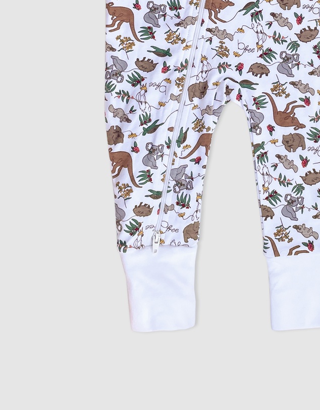 B Free Intimate Apparel - 100% Organic 2-Way Zip Sleepsuit - Baby & Toddler
