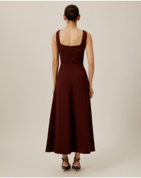 Tussah - Square Neck Midi Dress