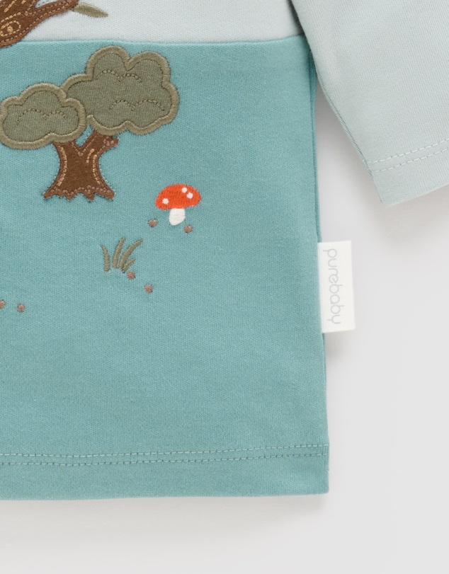 Purebaby - Tree House Thick Long Sleeve Tee -Kids-Babies