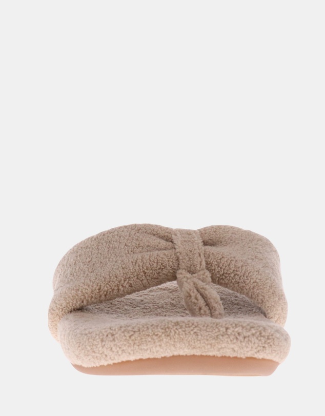 Mia Vita - Cozy Toe Post Slipper - Taupe