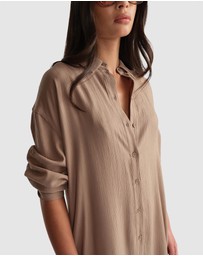Decjuba - D-Luxe Textured Shirt Dress